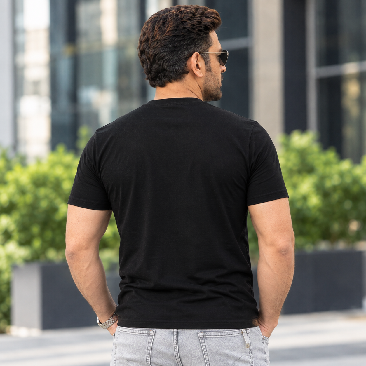 TRIPR Solid Men Round Neck Black, Maroon T-Shirt